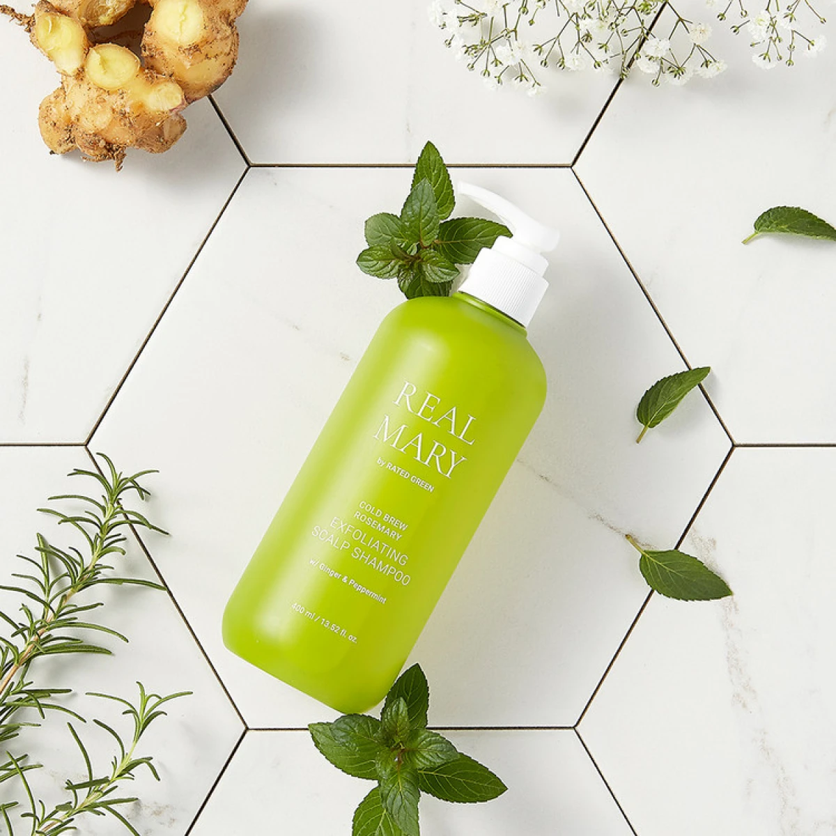 Rated Green REAL MARY exfoliačný šampón 400ml – Obrázok 4