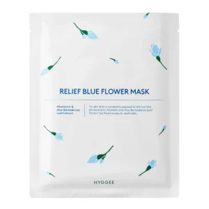 Hyggee RELIEF BLUE FLOWER MASK textilná maska na tvár 35ml