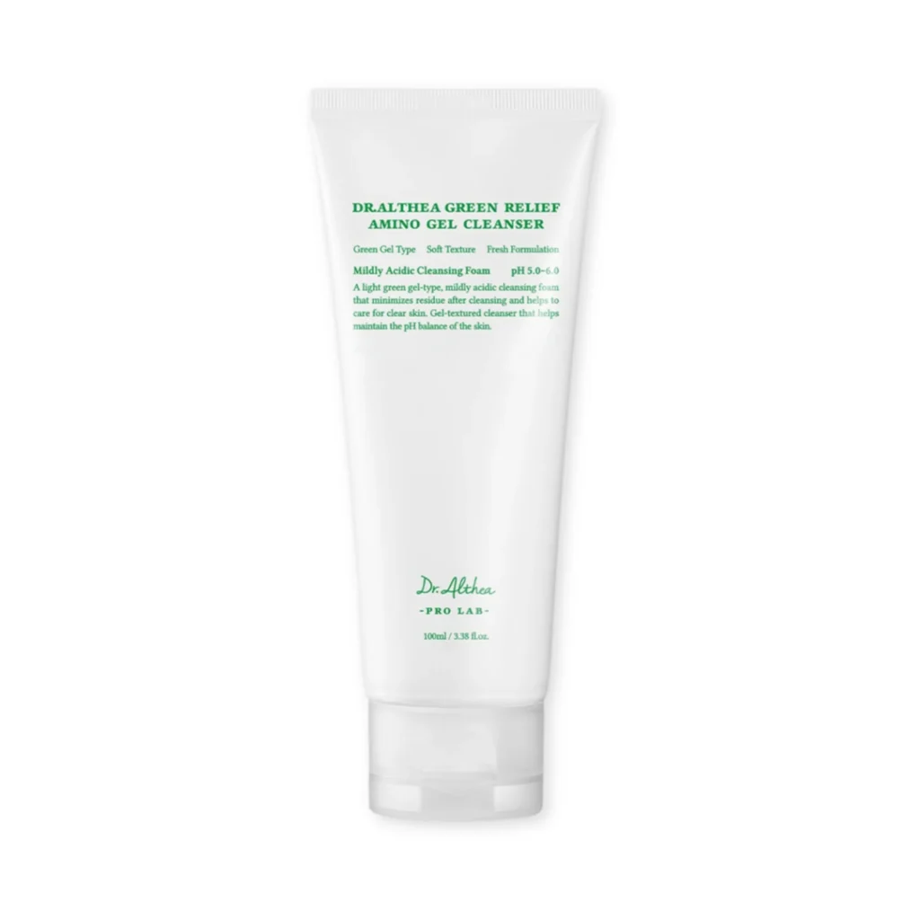 Upokojujúci čistiaci gél na tvár Dr. Althea Green Relief Amino Gel Cleanser 100ml