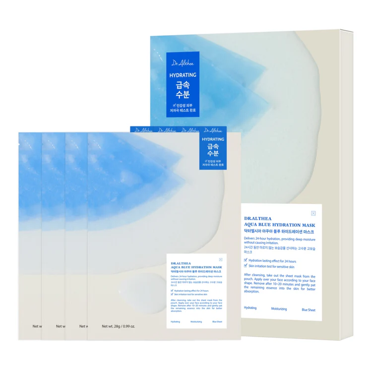 Hydratačná pleťová maska Dr. Althea Aqua Blue Hydration Mask (balenie 4 ks)