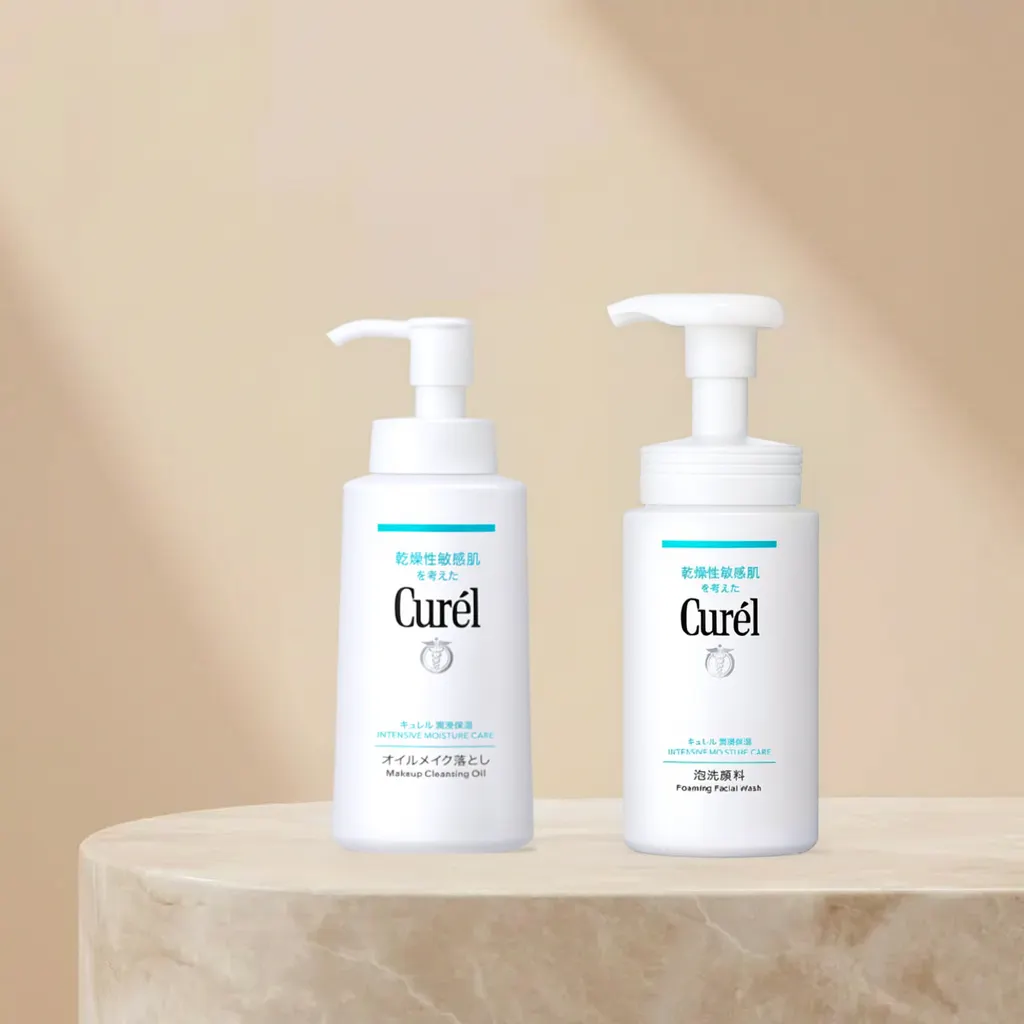 Curél Double Cleansing dvojkrokové čistenie pre suchú a citlivú pleť